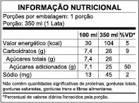 Informações Nutricionais - São Geraldo Laranja Lata
